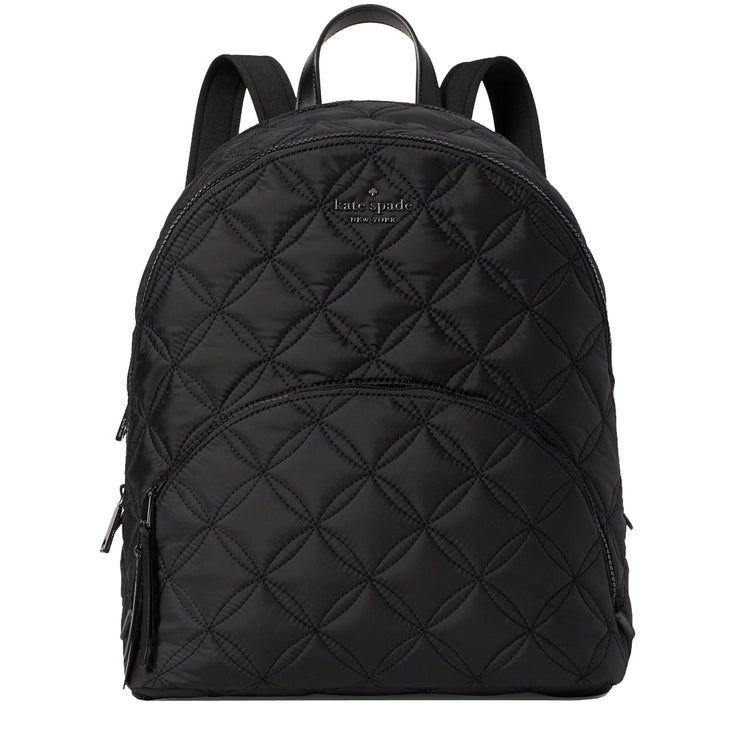 Arriba 90+ imagen kate spade black quilted backpack