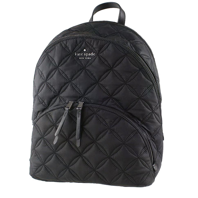 Kate Spade Karissa Nylon Quilted Large Backpack Bag in Black wkru7054 –  