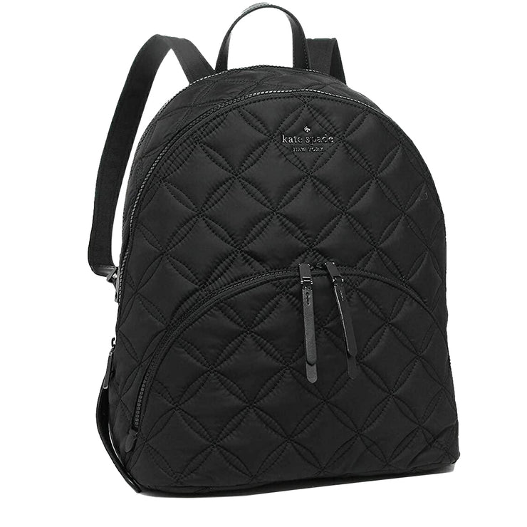 Kate Spade Karissa Nylon Quilted Large Backpack Bag in Black wkru7054 –  