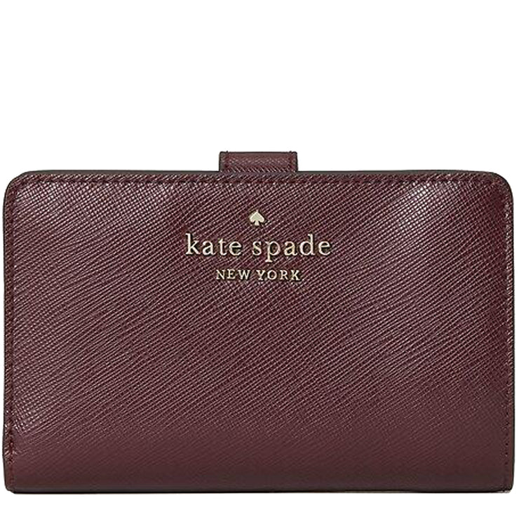 Kate Spade Staci Medium Compact Bifold Wallet in Cherrywood –  