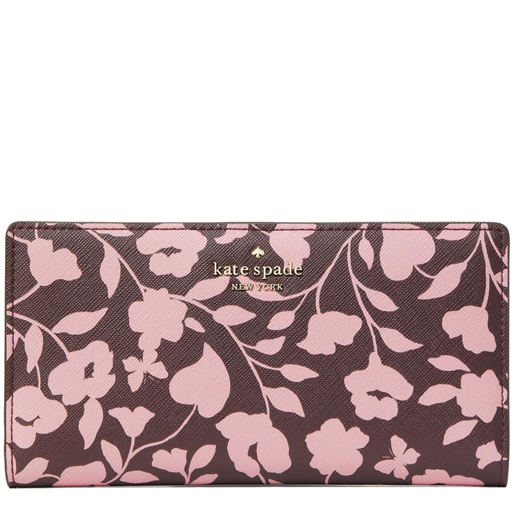 Kate Spade Laurel Way Garden Vine Stacy Wallet in Pink Multi –  