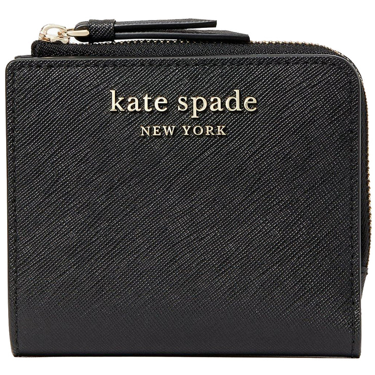 Kate Spade Cameron Small L-Zip Bifold Wallet in Black – 
