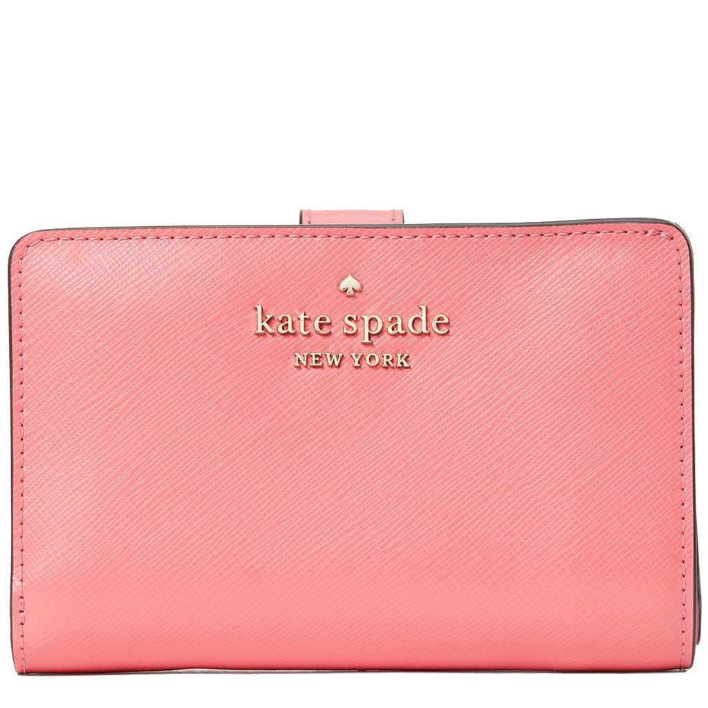 Kate Spade Staci Medium Compact Bifold Wallet in Garden Pink –  