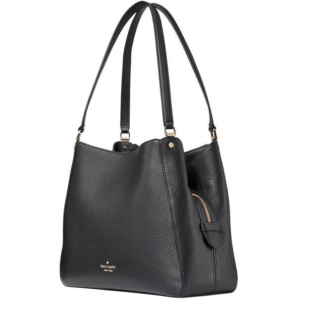 Kate Spade Leila Medium Triple Compartment Shoulder Bag in Black wkr00 –  