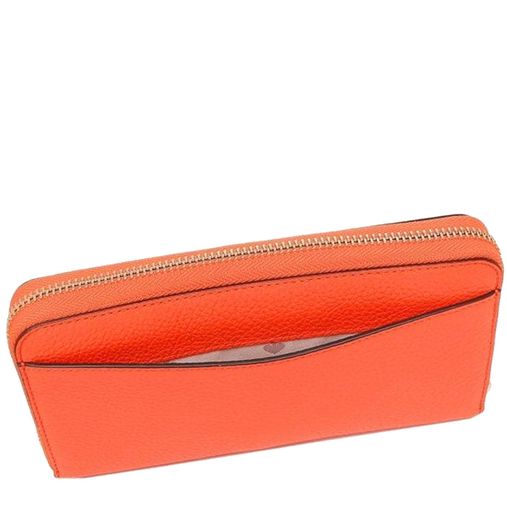 Kate Spade Leila Large Continental Wallet in Coral Buds wlr00392 –  