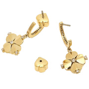 legacy logo spade flower mini hoops