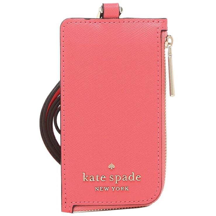 Kate Spade Staci Card Case Lanyard in Garden Pink wlr00139 – 