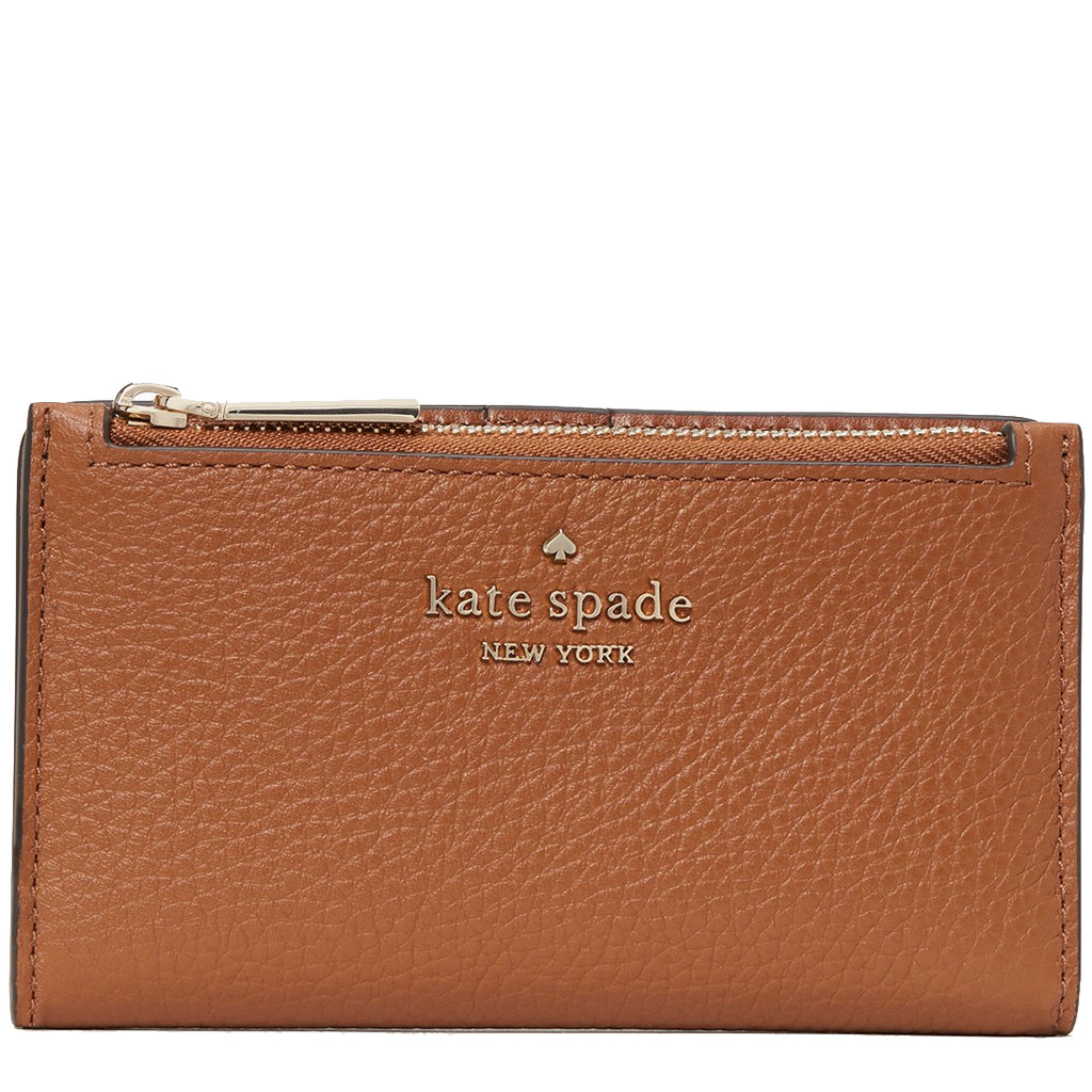 Kate Spade Leila Small Slim Bifold Wallet in Warm Gingerbread wlr00395 –  