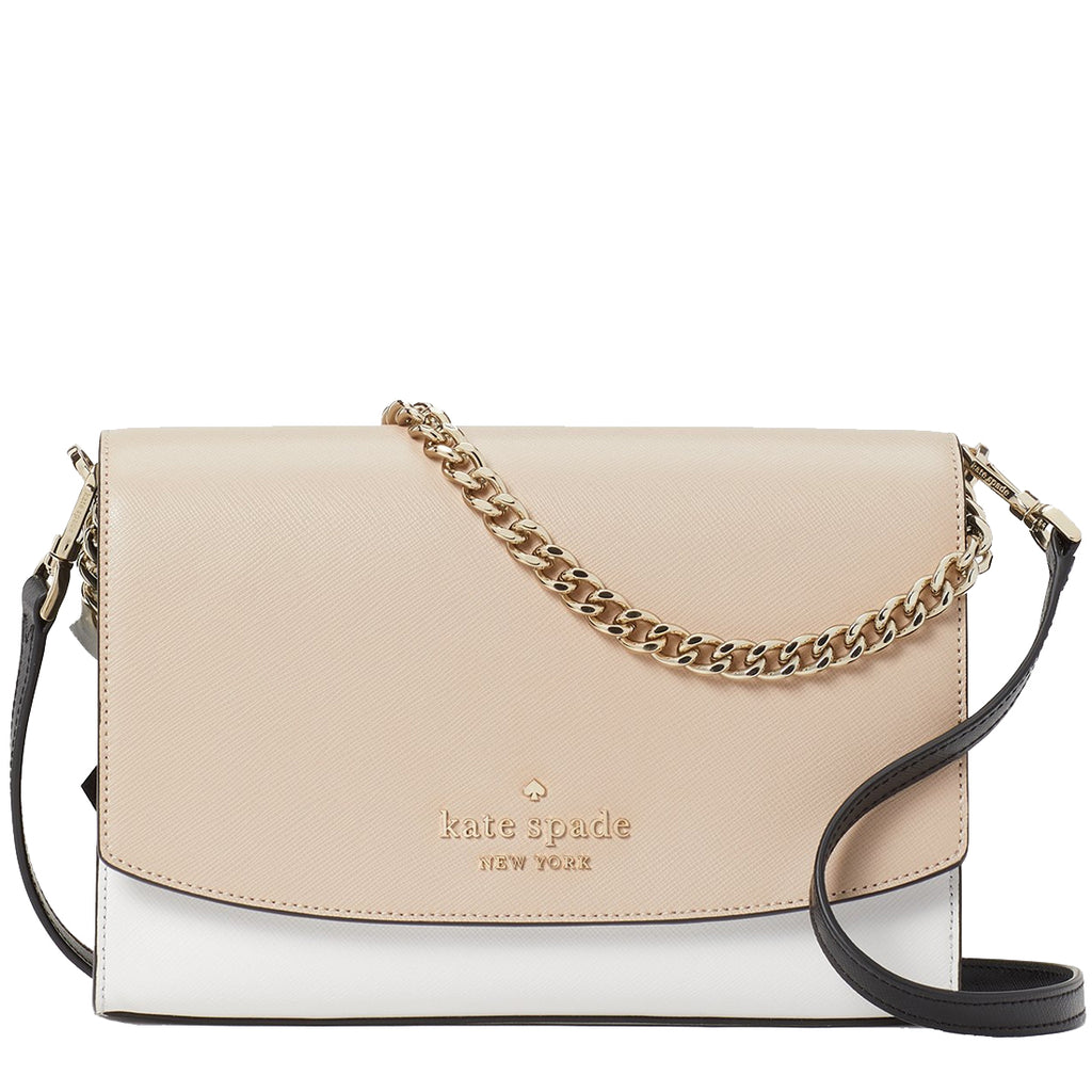 Kate Spade Carson Colorblock Convertible Crossbody Bag in Warm Beige M –  