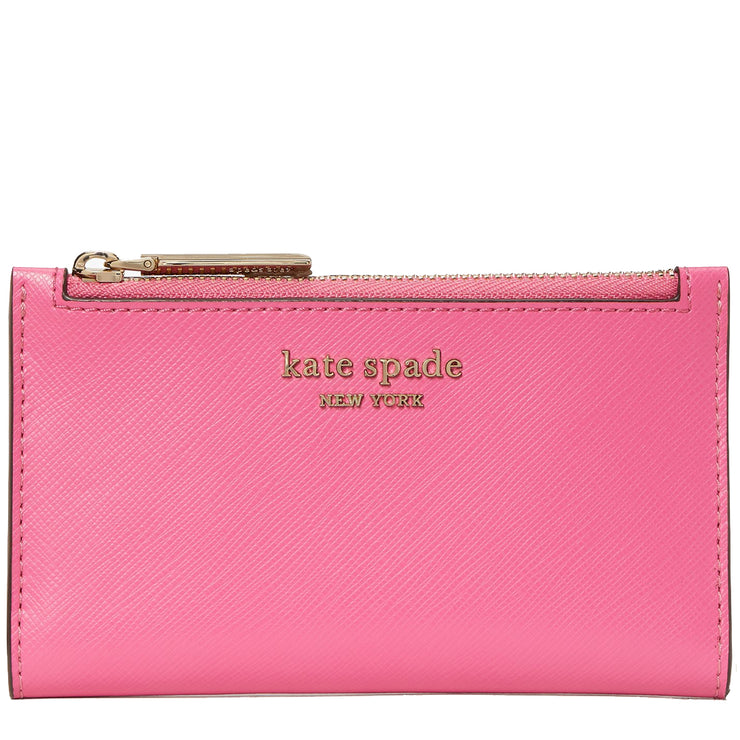 Kate Spade Spencer Small Slim Bifold Wallet in Crushed Watermelon –  