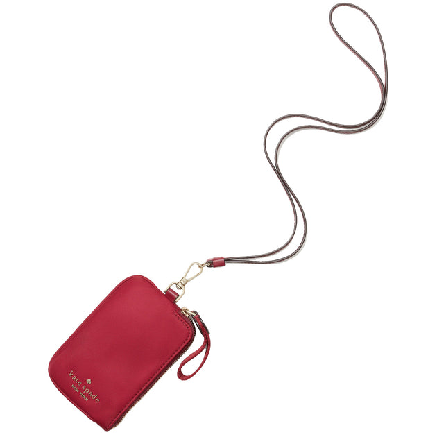 Kate Spade Chelsea Cardcase Lanyard in Cranberry Cocktail wlr00616 –  