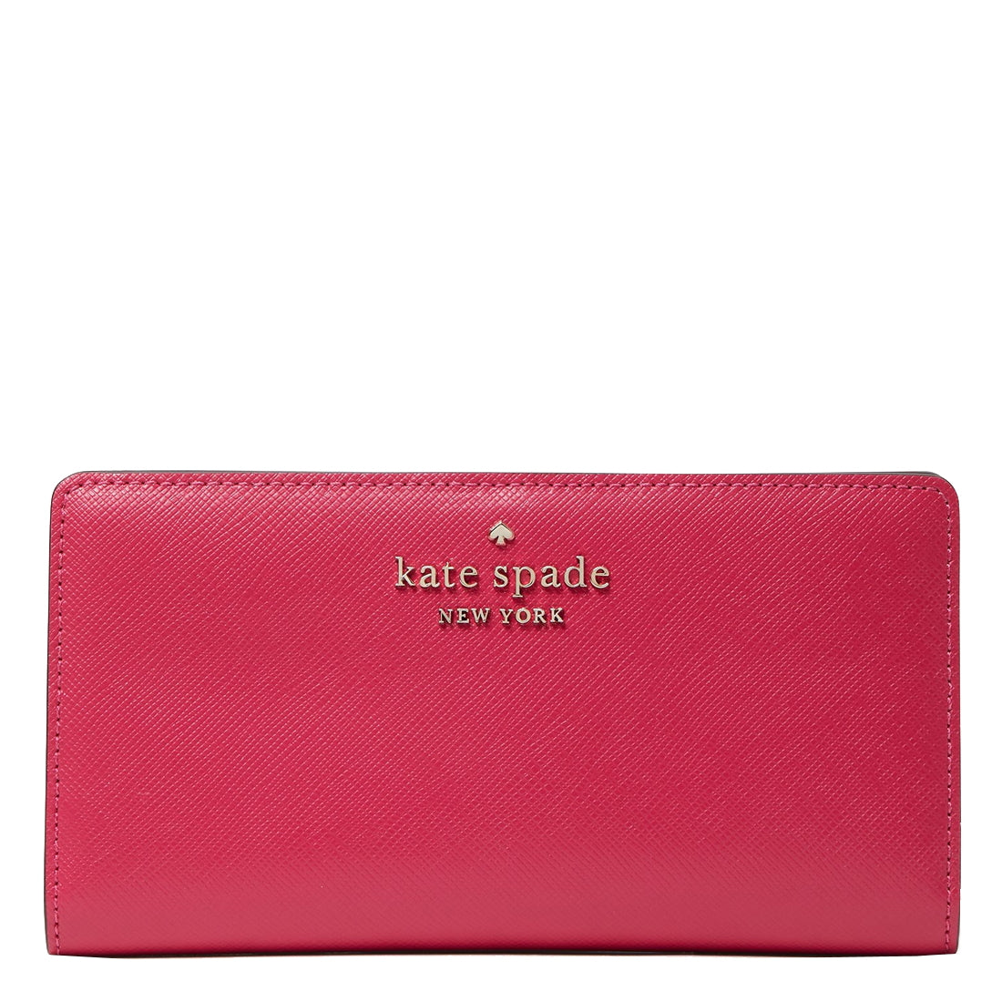 Kate Spade Staci Large Slim Bifold Wallet in Pink Ruby wlr00145 ...