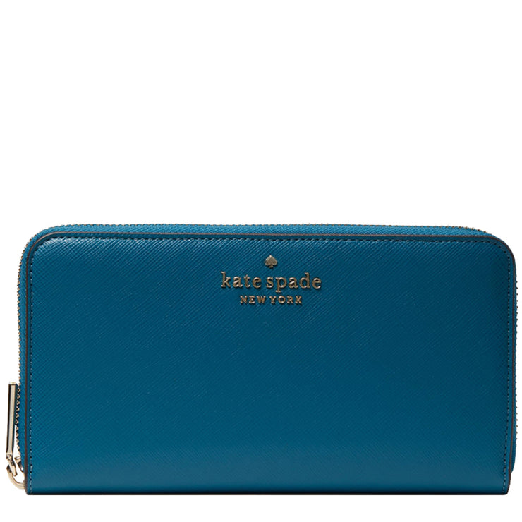 Kate Spade Staci Large Continental Wallet in Dark Peacock wlr00130 –  