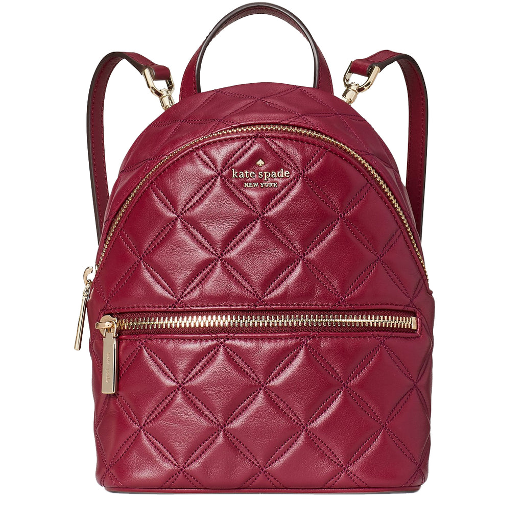 Kate Spade Natalia Mini Convertible Backpack Bag in Blackberry Preserv –  
