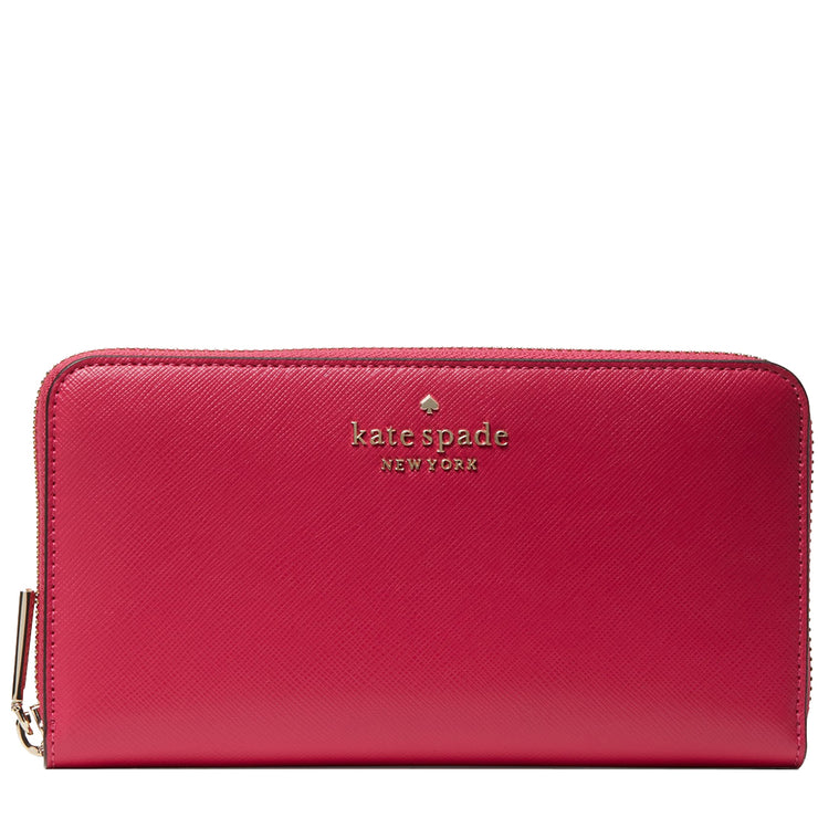 Kate Spade Staci Large Continental Wallet in Pink Ruby wlr00130 –  