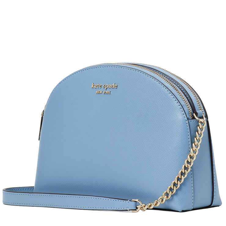 Kate Spade Spencer Double-Zip Dome Crossbody Bag in Morning Sky k4562 –  