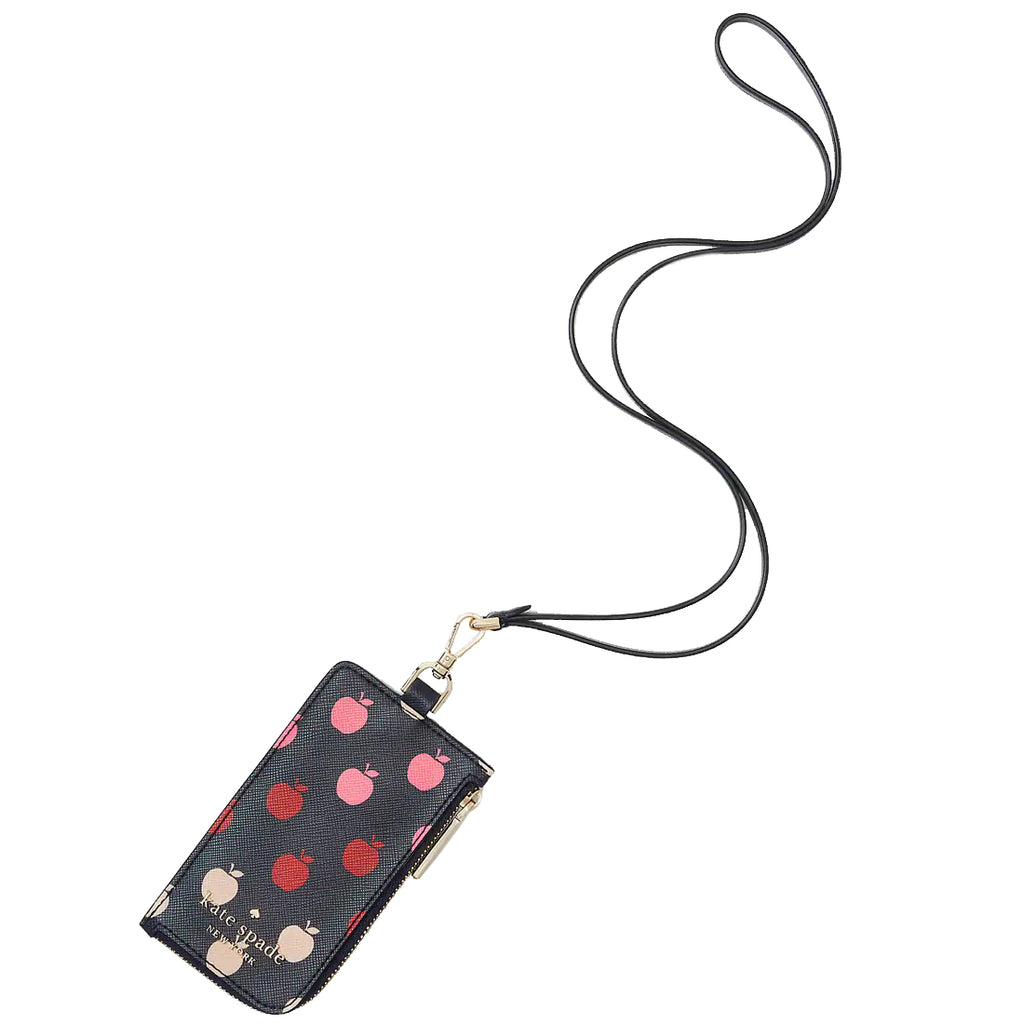 Kate Spade Staci Apple Cardcase Lanyard in Multi k9128 – 