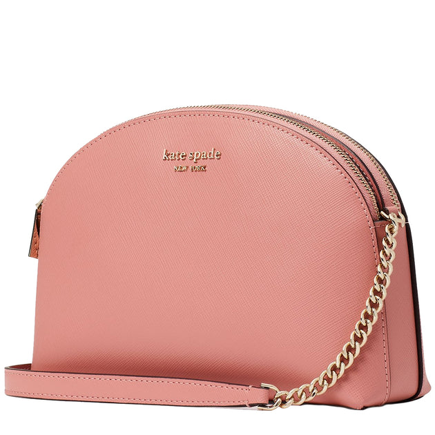 Kate Spade Spencer Double-Zip Dome Crossbody Bag in Serene Pink k4562 –  