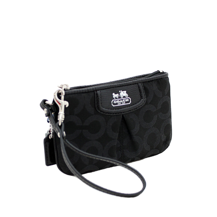 coach madison op art wristlet