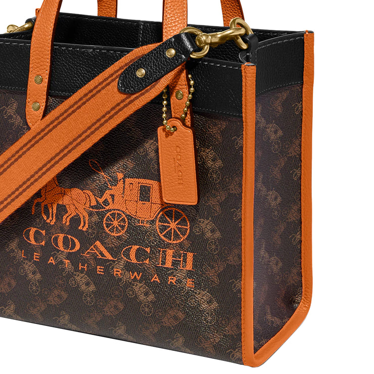 Coach Field Tote 22 with Horse and Carriage Print and Carriage Badge B –  