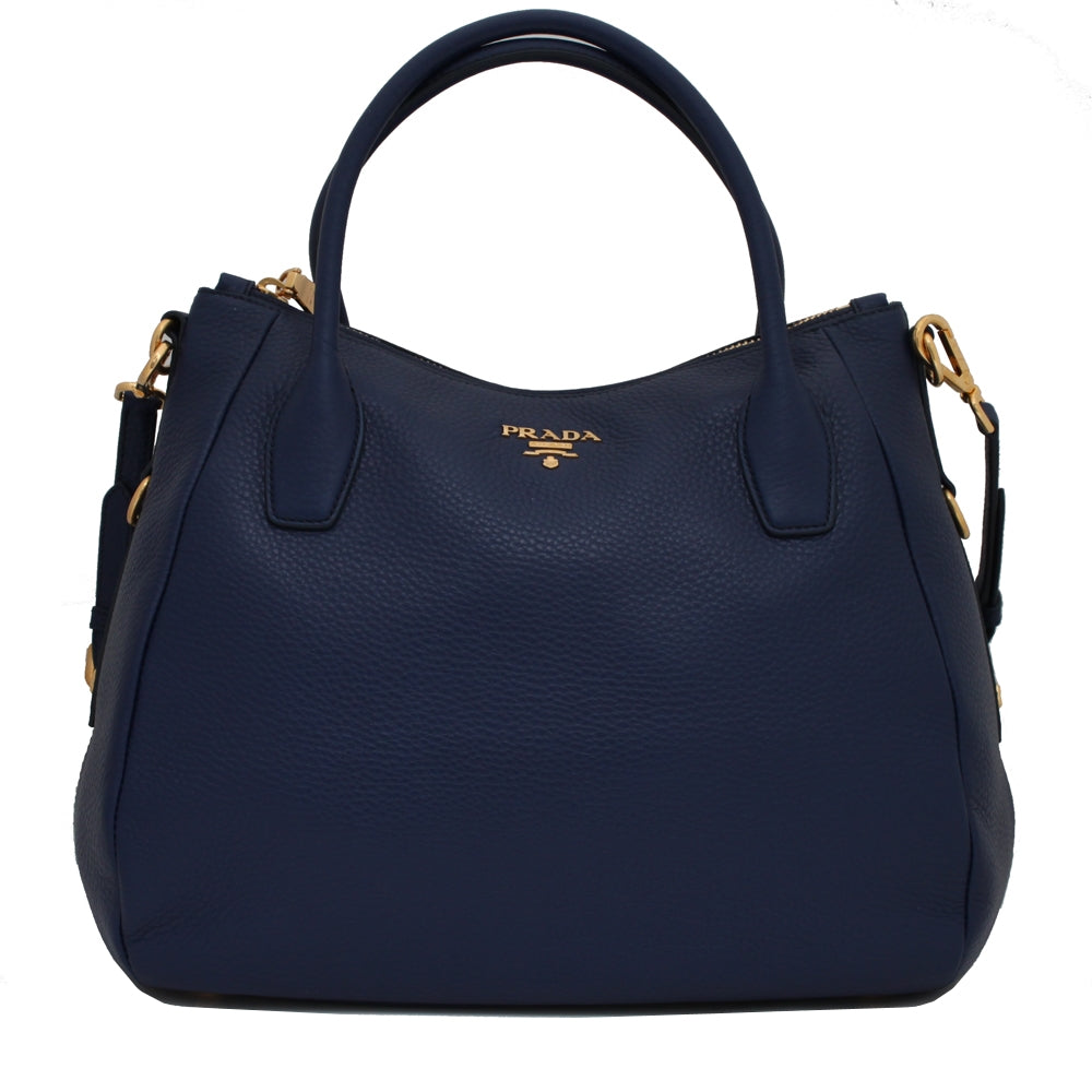 Prada BR4992 Vitello Daino Leather Convertible Bag – 