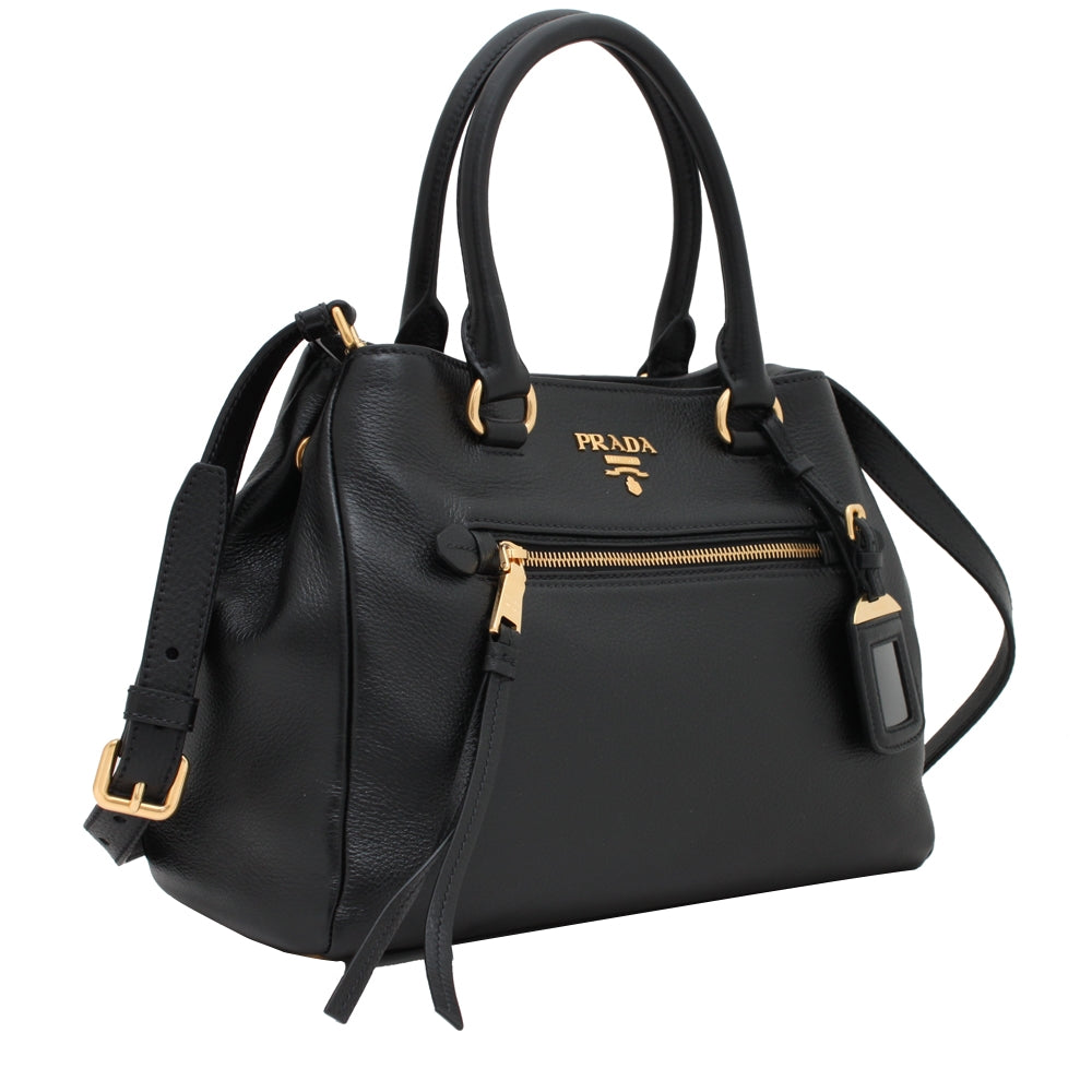 Prada 1BG044 Vitello Phenix Leather Convertible Bag – PinkOrchard.com