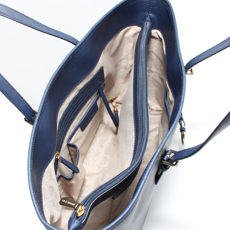 Michael Kors Jet Set Travel Multifunction Medium Saffiano Leather Tote Bag  – 