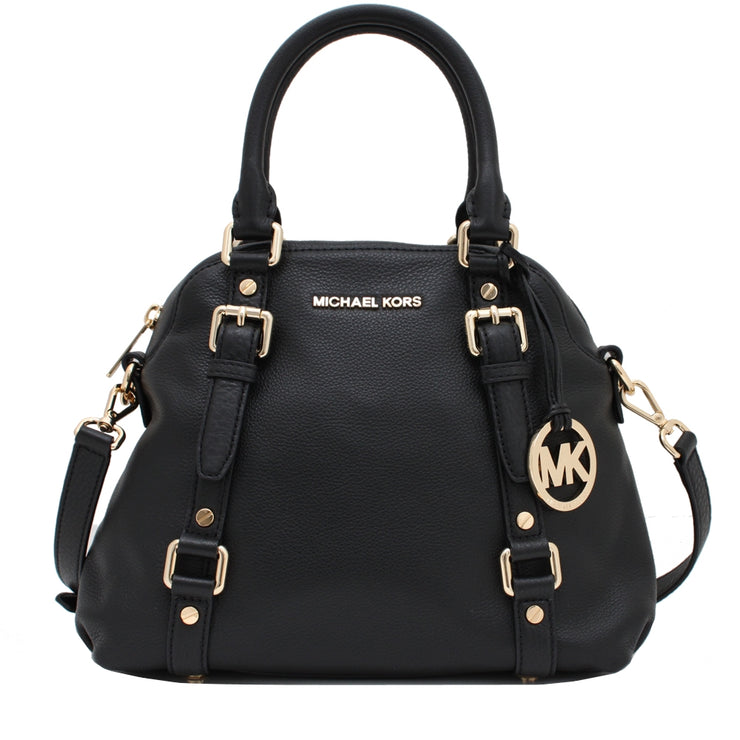 Michael Kors Bedford Medium Bowling Leather Satchel Bag – 