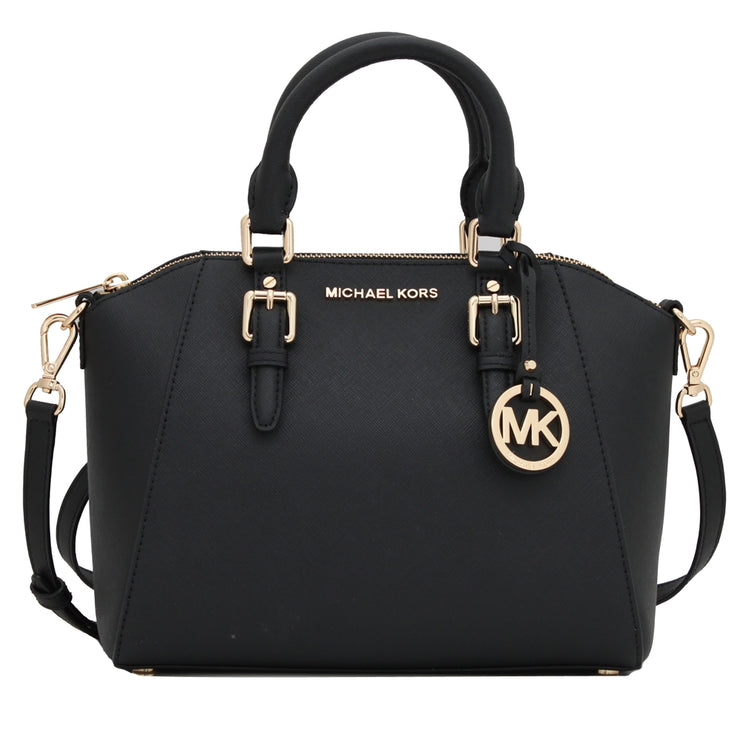 Michael Kors Ciara Saffiano Leather Medium Messenger Satchel Bag –  