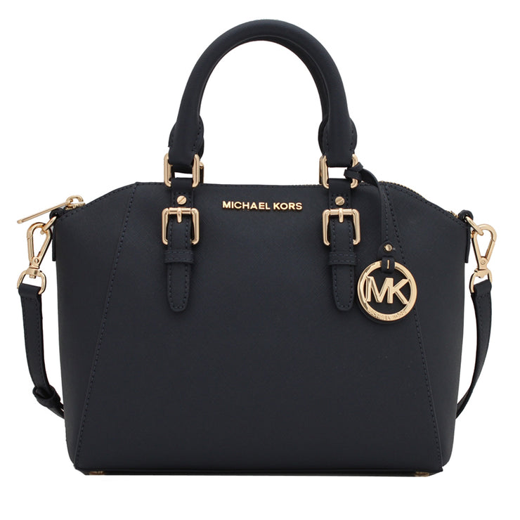 Michael Kors Ciara Saffiano Leather Medium Messenger Satchel Bag ...