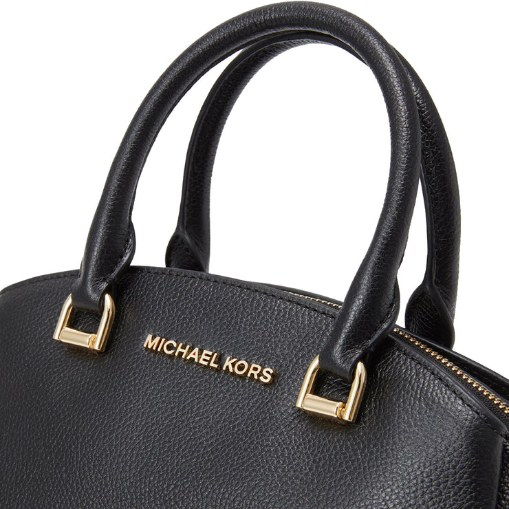 maxine medium pebbled leather satchel