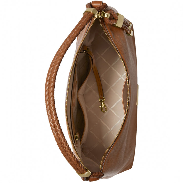 lexington large pebbled leather shoulder bag