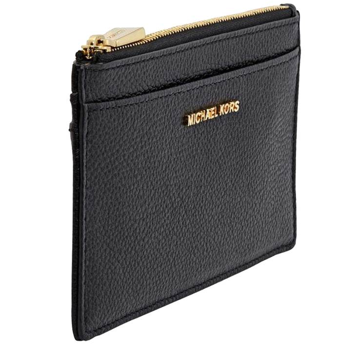 Michael Kors Large Slim Leather Card Case in Black – 