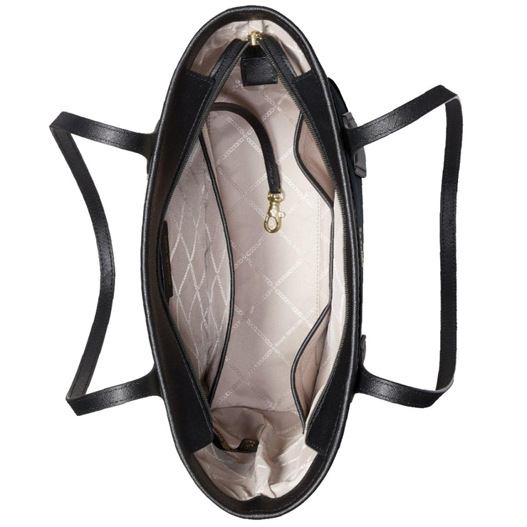 Michael Kors Eva Small Nylon Gabardine Top Zip Tote Bag in Navy Multi –  