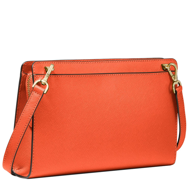 Michael Kors Jet Set Large Saffiano Leather Convertible Crossbody Bag in  Clementine 32F6GTVC3L – 