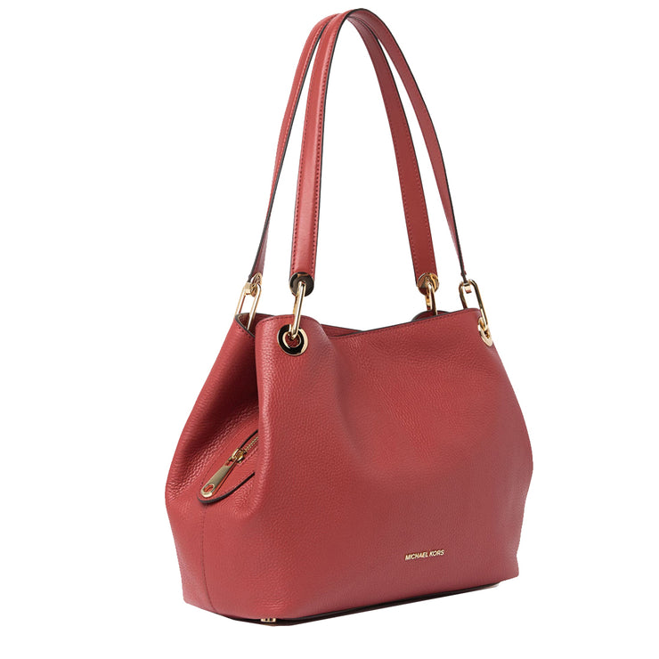 Michael Kors Raven Large Leather Shoulder Bag in Terracotta 30H6GRXE3L –  