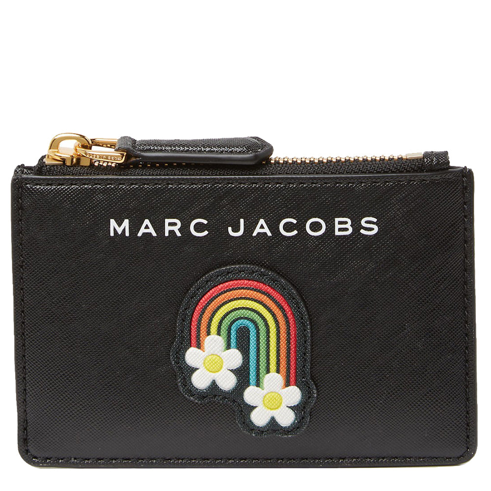 Marc Jacobs Rainbow Top-Zip Multi Wallet in Black Multi – PinkOrchard.com