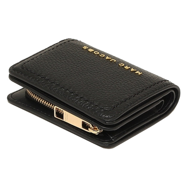 Buy Marc Jacobs Topstitched Compact Zip Wallet in Black