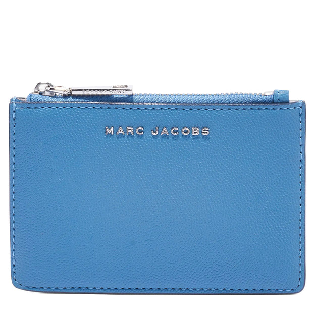 MARC JACOBS Plain Leather Folding Wallet Logo Folding Wallets