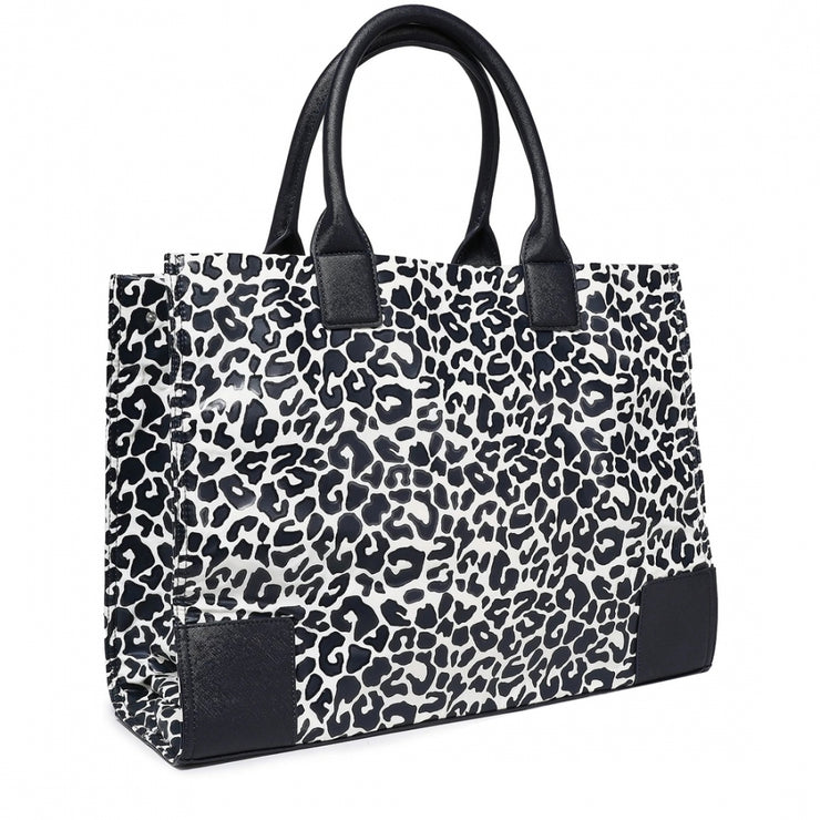 Tory Burch Ella Printed Tote Bag- Large Clouded Leopard – 