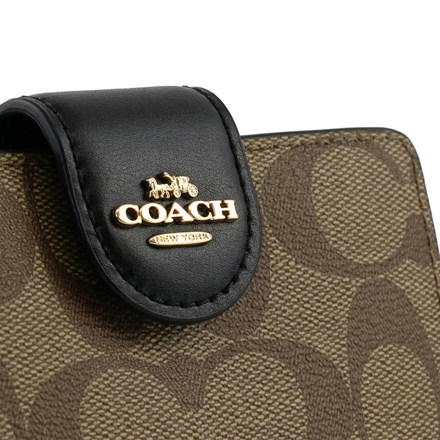 .com: [Coach] OUTLET C0082 SVV7Q MEDIUM CORNER ZIP WALLET Brown  [Parallel Import], KHAKI/LIGHT SAGE : Clothing, Shoes & Jewelry