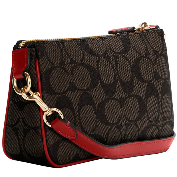 Coach Large Corner Zip Wristlet in Rouge 3888 –