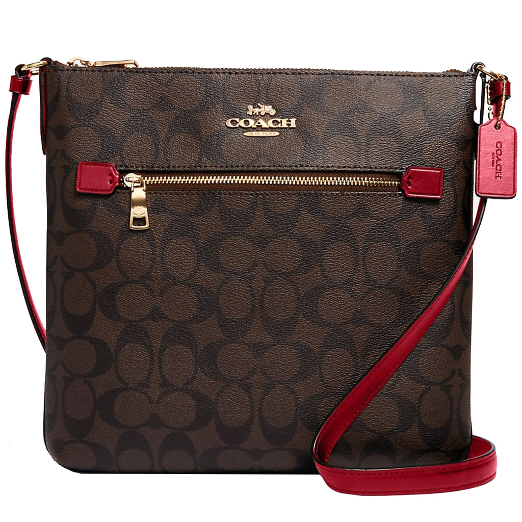 Coach Crossbody Bags Offers Online - Gold / Brown Black Mini Rowan In  Signature Canvas Womens