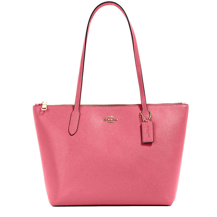 Coach Zip Top Tote Bag in Crossgrain Leather in Watermelon 4454#N ...