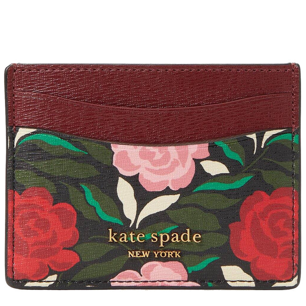 Kate Spade Morgan Rose Garden Gusseted Wristlet, Black