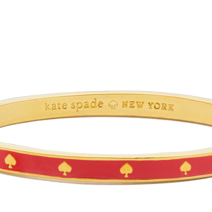 Kate Spade Spot the Spade Enamel Hinged Bangle Bracelet in Pink o0ru25 –  