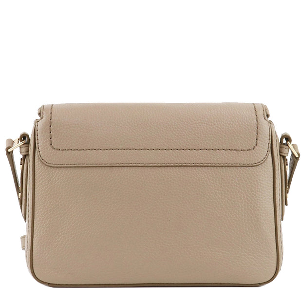 Madison Leather Crossbody Foldover Clutch | Dark Hazelnut