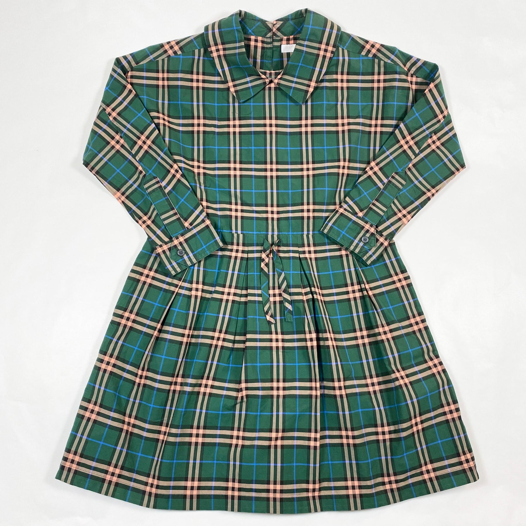 Burberry | green plaid cotton dress | Ingrid & Emil