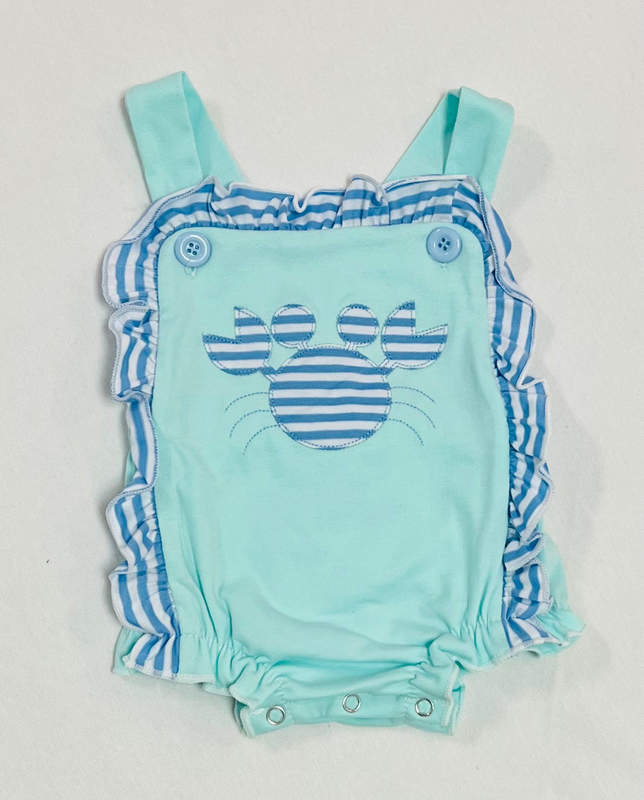Striped Crab Girl Bubble (18-24M)