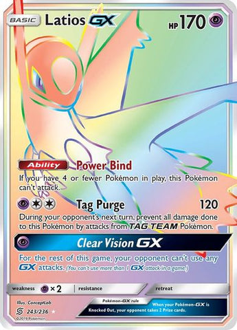 Reshiram & Zekrom GX (Tag Team) - 259/236 Hyper Secret Rainbow